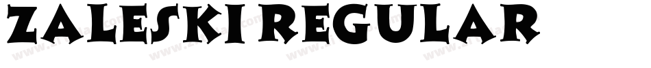 Zaleski Regular字体转换